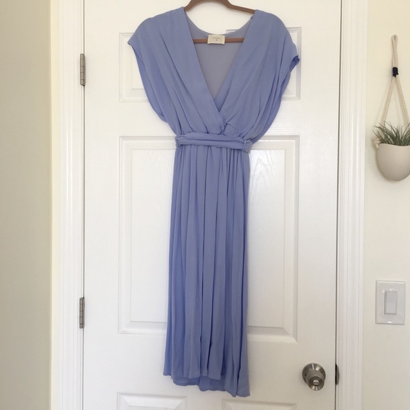 periwinkle midi dress